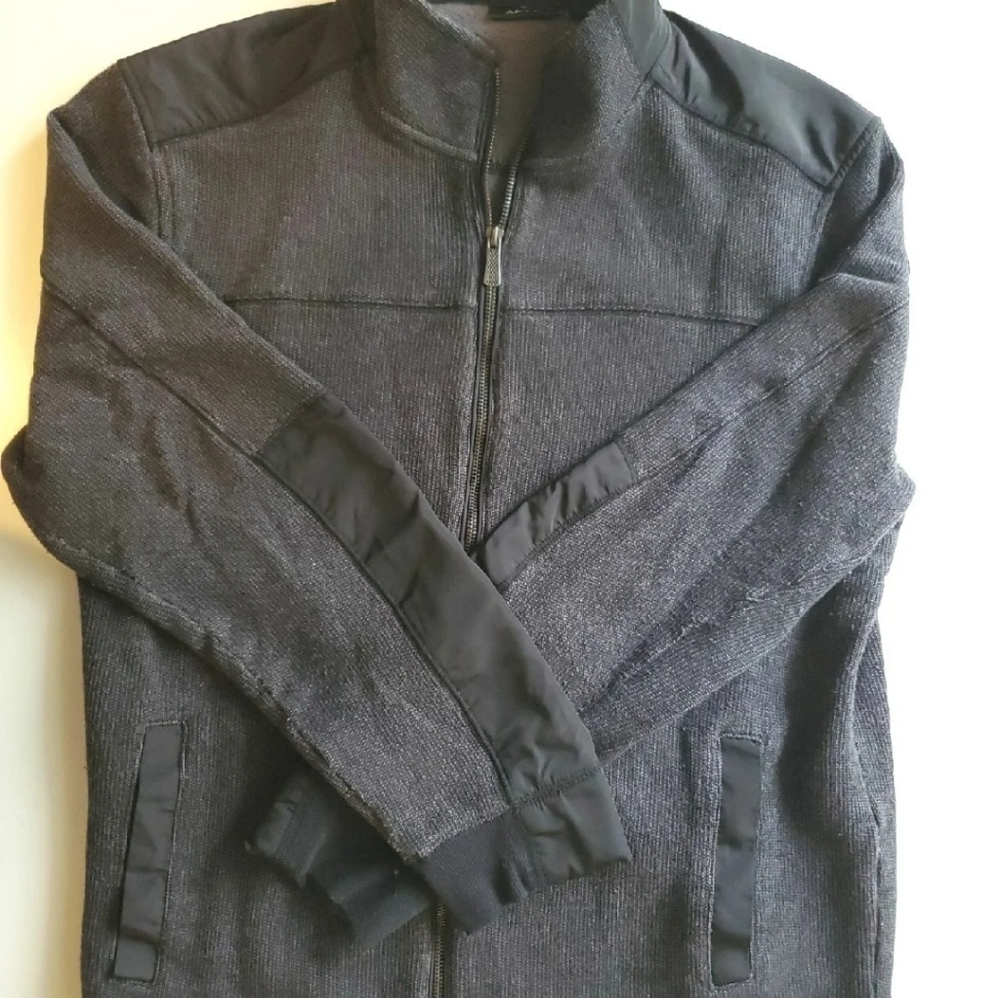 Apt 9 Mixed Media Full Zip Sweater Men L